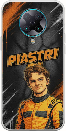 Pole Position Collection Oscar Piastri Xiaomi Poco F2 Pro Flexible TPU Transparent Silicone Case