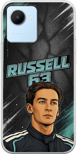 Pole Position Collection George Russell Realme Narzo 50i Prime Flexible TPU Transparent Silicone Case