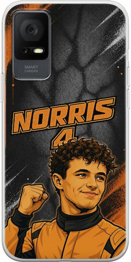 Pole Position Collection Lando Norris TCL 406 Flexible TPU Transparent Silicone Case