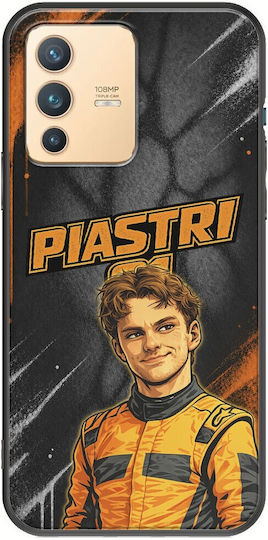 Pole Position Collection Oscar Piastri Vivo V23 5G Black TPU Black Silicone Case