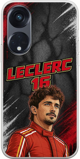 Pole Position Collection Charles Leclerc Oppo Reno 8t 5g Flexible TPU Transparent Silicone Case