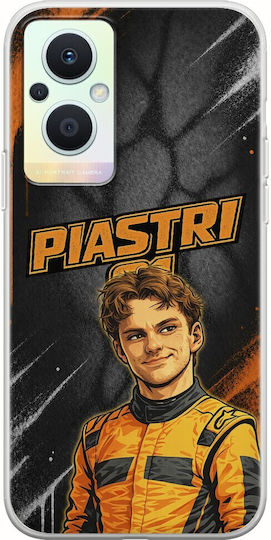 Калъф Pole Position Collection Oscar Piastri Oppo Reno 7 Lite 5g Гъвкав TPU Прозрачен Силикон