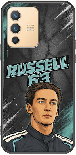 Pole Position Collection George Russell Vivo V23 5G Black TPU Silicone Mobile Phone Case