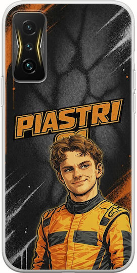 Калъф Pole Position Collection Oscar Piastri Xiaomi Poco F4 GT 5G Гъвкав TPU Прозрачен Силикон