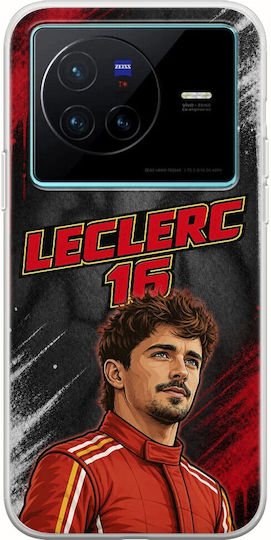 Pole Position Collection Charles Leclerc Vivo X80 Flexible TPU Transparent Silicone Case