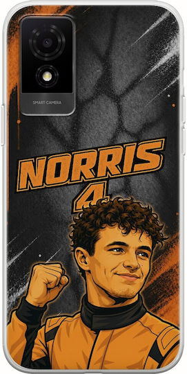 Pole Position Collection Lando Norris TCL 501 Flexible TPU Transparent Silicone Case