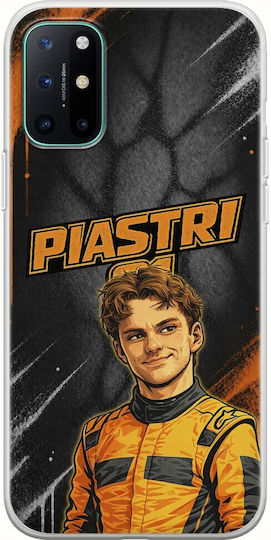 Pole Position Collection Oscar Piastri OnePlus 8T Flexible TPU Transparent Silicone Case