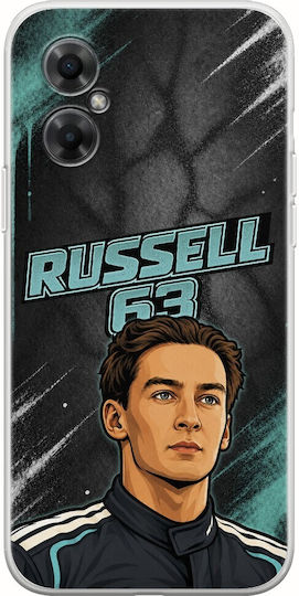 Pole Position Collection George Russell Xiaomi Poco M4 5G Flexible TPU Transparent Silicone Case