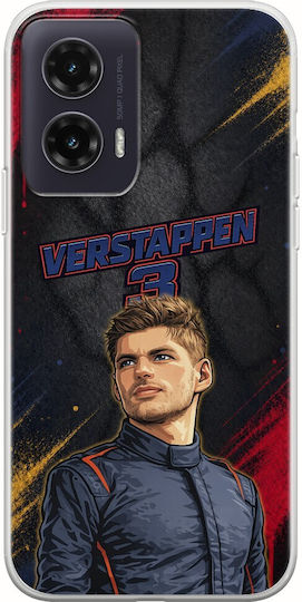 Pole Position Collection Max Verstappen Motorola Moto G35 5g Flexible TPU Transparent Silicone Case