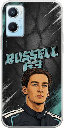 Θήκη Pole Position Collection George Russell Oppo A96 4g Flexible Tpu Διάφανη Σιλικόνη