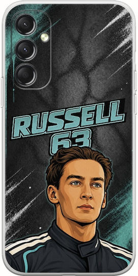 Pole Position Collection George Russell Samsung Galaxy M34 5g Flexible TPU Transparent Silicone Mobile Phone Case