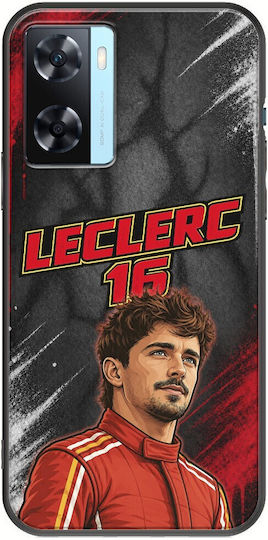 Θήκη Pole Position Collection Charles Leclerc Oppo A77 5g Black Tpu Μαύρη Σιλικόνη
