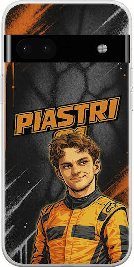 Pole Position Collection Oscar Piastri Google Pixel 6a 5g Flexible TPU Transparent Silicone Case