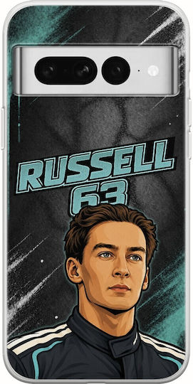 Handyhülle Pole Position Collection George Russell Google Pixel 7 5G Flexibles Tpu Transparente Silikon