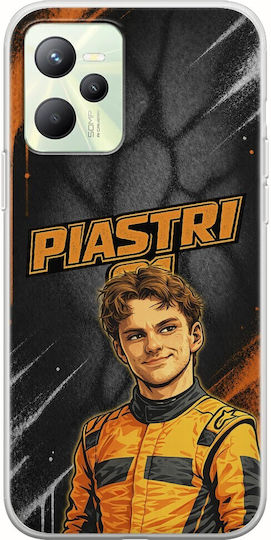 Pole Position Collection Oscar Piastri Realme Narzo 50a Prime Flexible TPU Transparent Silicone Case
