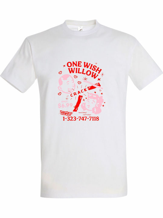 T-shirt Unisex " One Wish Willow Crack Obsession Design " White