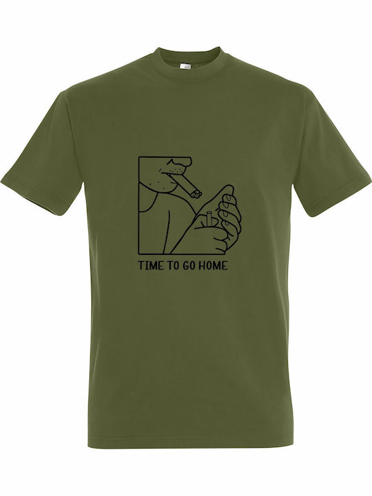 T-shirt Unisex " Too Drunk Time To Go Home Funn...