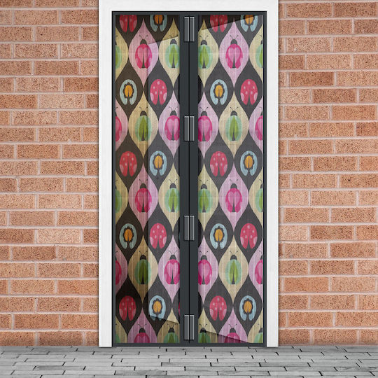 Alista Home Σίτα Πόρτας από Πολυεστέρα Κόκκινη 210x100cm