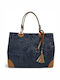 Leder Damenhandtasche Schulter Crossbody Handtasche Blau