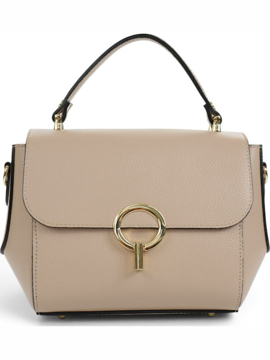 Passaggio Leather Leder Damen Schultertasche Gold