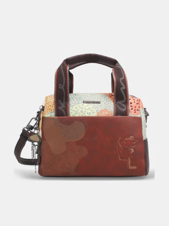 Damen Schultertasche Braun