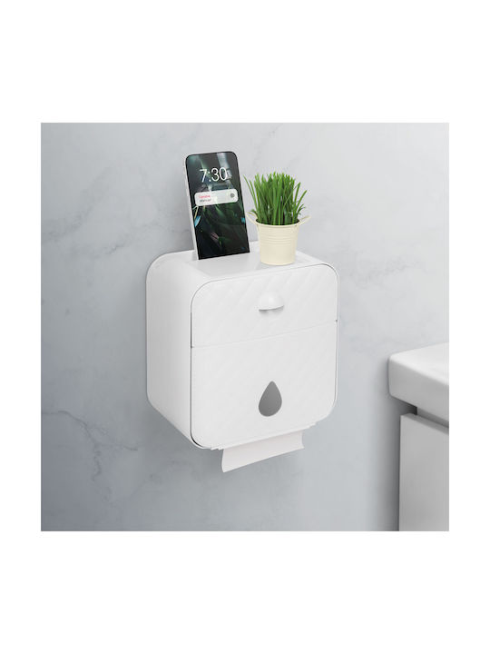 Alista Home Suport De Hârtie Din Plastic Alb