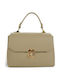 Damentasche Aus Leder Taupe