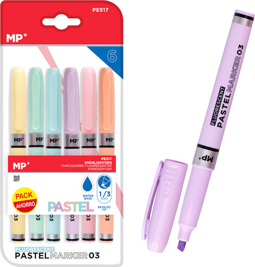 Madrid Papel Underline Markers Set 6 Pieces (Miscellaneous Colours)
