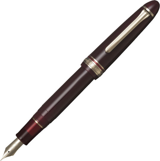 Sailor Füllfederhalter Mittel Rote aus Stahl