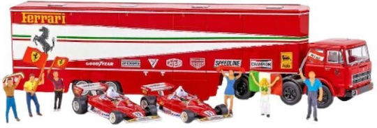 Model Mașină Fiat 691 T Transport Mașini De Curse Set Sz 1977 Ferrari 1:87 Brekina
