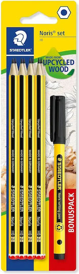 Staedtler Set Wooden Pencils Noris 120-sbk8p2 Hexagonal HB 9 Pieces