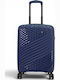 Paulter Cabin Hard Blue Travel Suitcase Height 55cm