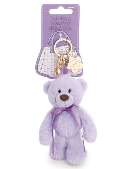 *λουτρινο Μπρελοκ Nici 13cm Bag Charm Λιλα Nic62945