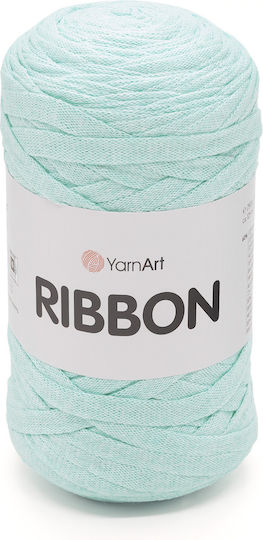 YarnArt Ribbon 775 Türkis Strickgarn 60% Baumwolle – 40% Viskose & Polyester 250g 125m