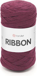 Yarnart Ribbon 781 Bordeaux Knitting Yarn 60% C...
