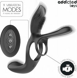 Addicted Toys Double Δονούμενο Δαχτυλίδι Πέους Σιλικόνης