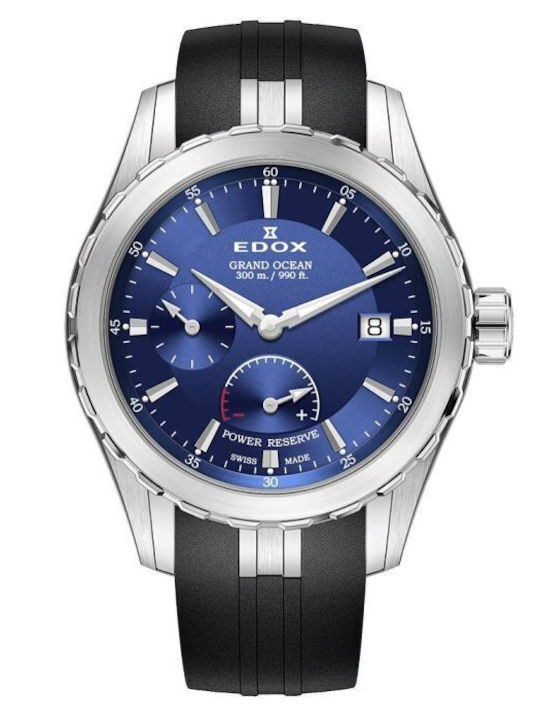 Edox Grand Ocean Men's Automatic Watch with Bla...