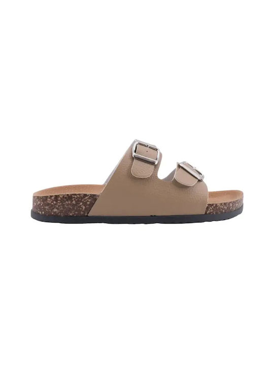 Damen Anatomische Beigen Flatforms Sandalen