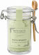Kolectiva Bath Salts Green Cucumber & Lemon Extracts Glass Jar Wooden Spoon 60g