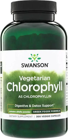 Swanson Vegetarian Chlorophyll as Chlorophyllin 60mg 300 Vegetable Capsules