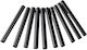Fast Buds Schrumpfschlauch Set mit Klebstoff Durchmesser 6,4 Mm 10 Stück