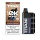 Titan Електронна цигара за еднократна употреба Virginia Tobacco 2ml 20mg Черна