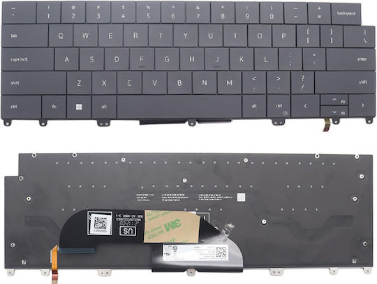 Dell Xps 13 Plus 9320 Black Backlit Keyboard