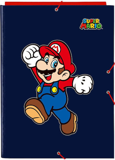 Super Mario World Folio Folder 3 Flaps 6 Τεμ