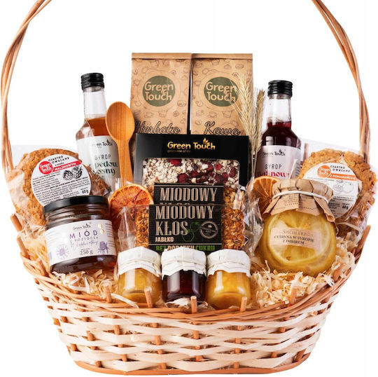 Large Gift Basket Gift Set Tea Syrups Honey Sweets Lemons