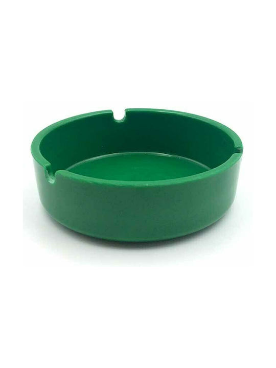Wooden Green Cigarette Ashtray 10x3.2cm Hms 6506501ss Fbs