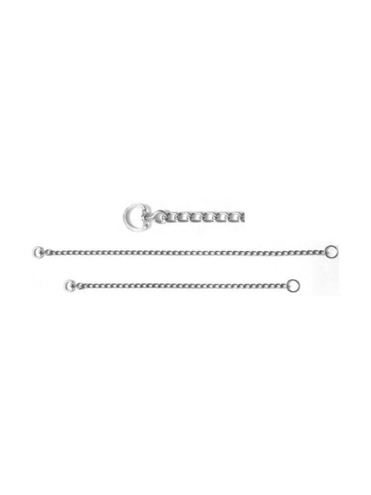 Ikaros Hundehalsband Mit Chromring Einreihig Drehverschluss 3mm 50cm X 3.0mm