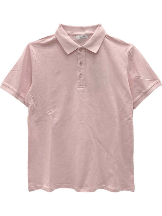 Ansin Polo Μπλούζα Ροζ