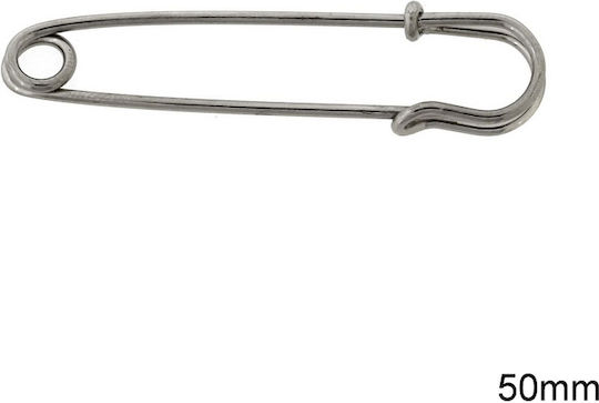 Safety Pin Iron 50mm 235100802 Nickel 10 Pieces