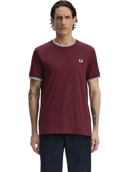 Fred Perry Twin Tipped T-shirt Μπορντό